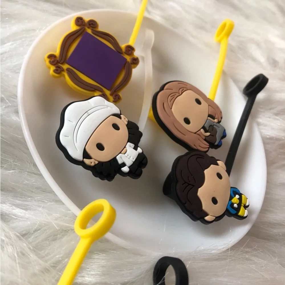 8 TV show-inspired party favors & straw covers!